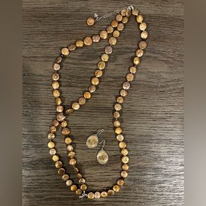 Silpada necklace with matching earrings